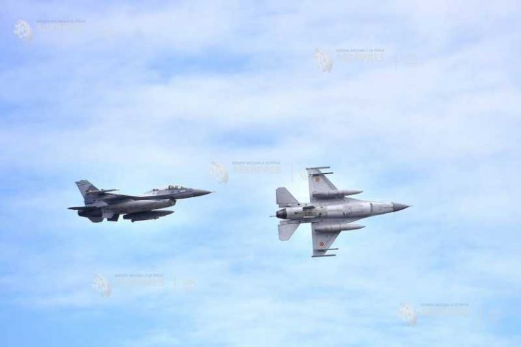Două aeronave F-16 au decolat de la Fetești după ce radarele au detectat pătrunderea unei drone în zona Chilia
