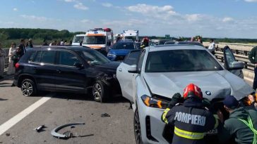 UPDATE Trafic reluat pe A3, după ce a fost întrerupt în urma unei coliziuni între șapte autoturisme