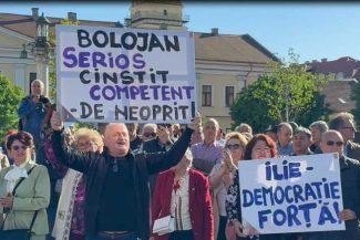 Bihor: În jur de patru mii de bihoreni la mitingul de susținere pentru premierul Ilie Bolojan