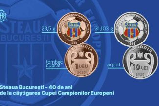 BNR lansează monede aniversare pentru Steaua București, la 40 de ani de la câștigarea Cupei Campionilor Europeni