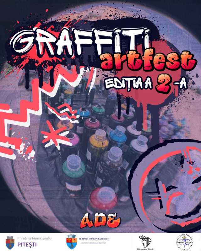 Argeș: Graffiti Artfest revine la Pitești, între 8 și 10 mai