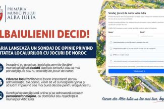 Alba: Sondaj de opinie privind organizarea jocurilor de noroc în Alba Iulia, lansat de Primărie