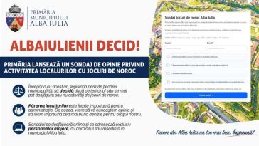 Alba: Sondaj de opinie privind organizarea jocurilor de noroc în Alba Iulia, lansat de Primărie