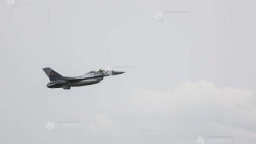 Două aeronave F-16 au decolat de la Fetești după ce radarele au detectat pătrunderea unei drone la granița cu Ucraina