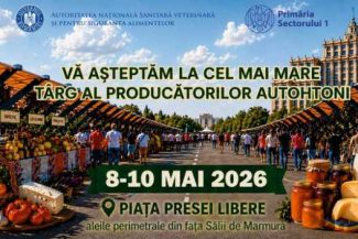 Bucureștenii sunt așteptați, în acest weekend, la târgul ‘Sigur și Gustos’ de la Casa Presei Libere