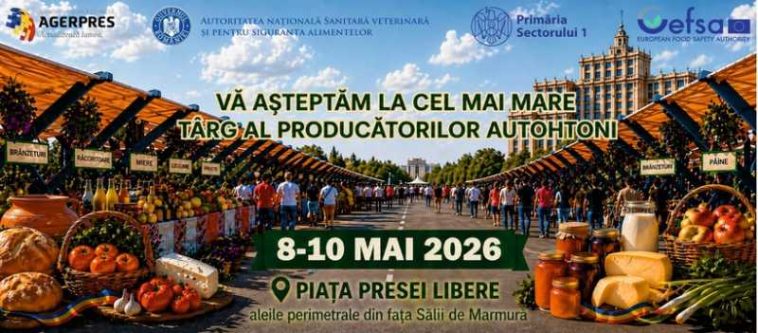 Bucureștenii sunt așteptați, în acest weekend, la târgul ‘Sigur și Gustos’ de la Casa Presei Libere