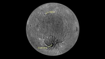 Un nou studiu arată originile celui mai mare crater de impact de pe Lună, unde va aseleniza Artemis 4