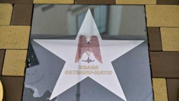 Neamț: O stea în memoria actriței Draga Olteanu Matei a fost dezvelită pe Aleea Personalităților din Piatra-Neamț