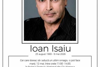 Cluj: Actorul Ioan Isaiu va fi înmormântat miercuri, 13 mai, la Dej