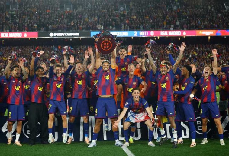 Fotbal: FC Barcelona a câștigat El Clasico, 2-0 cu Real Madrid, și un nou titlu de campioană a Spaniei