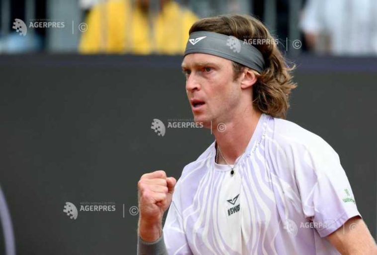Tenis: Rușii Daniil Medvedev și Andrei Rublev s-au calificat în sferturi la Roma (ATP)