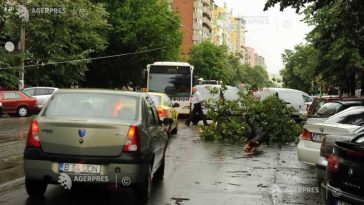 ISUBIF: 17 intervenții în București și Ilfov pe durata codului galben de vreme rea