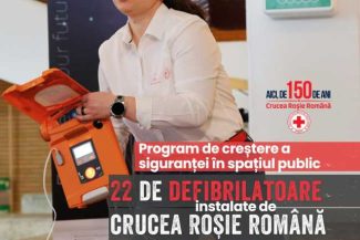 Program național de instalare a defibrilatoarelor în spații publice, lansat de Crucea Roșie Română