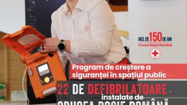 Program național de instalare a defibrilatoarelor în spații publice, lansat de Crucea Roșie Română