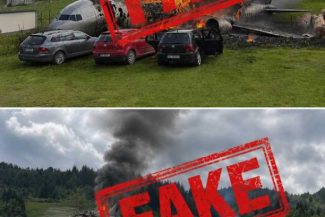 Neamț: ISU neagă informațiile despre prăbușirea unui avion și precizează că fotografiile apărute sunt false