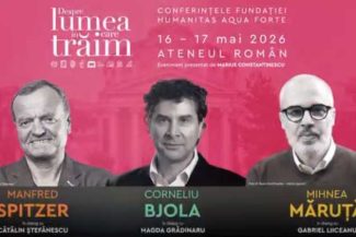Conferințele Humanitas ‘Despre lumea în care trăim’ – sâmbătă și duminică, la Ateneul Român