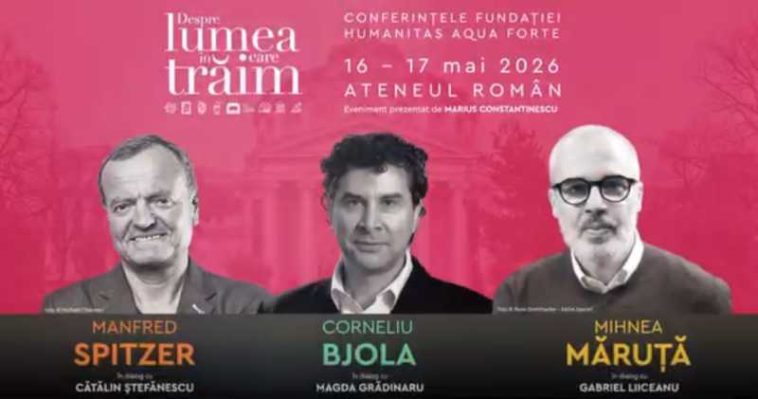 Conferințele Humanitas ‘Despre lumea în care trăim’ – sâmbătă și duminică, la Ateneul Român