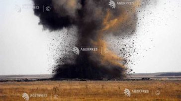 UPDATE Tulcea: Proiectilul neexplodat descoperit în curtea unei proprietăţi din Pardina a fost detonat controlat