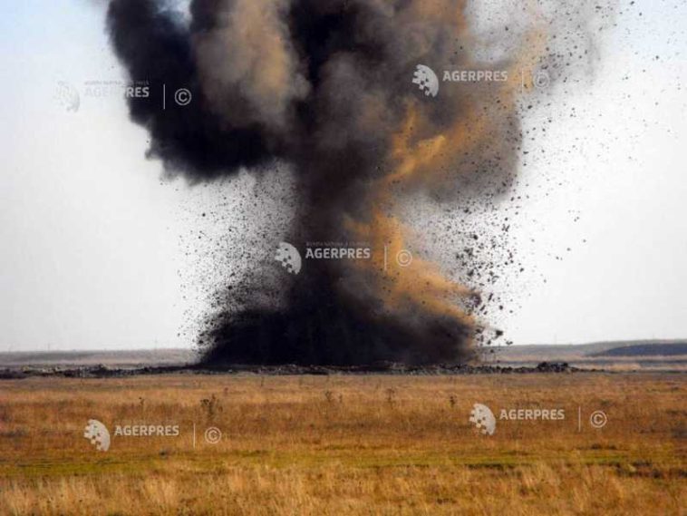 UPDATE Tulcea: Proiectilul neexplodat descoperit în curtea unei proprietăţi din Pardina a fost detonat controlat