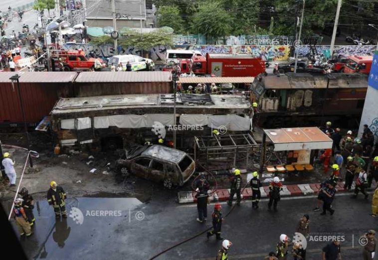 Thailanda/ Mecanicul trenului implicat în accidentul soldat sâmbătă cu opt morți era sub influența stupefiantelor