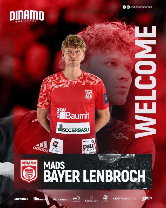 Handbal masculin: CS Dinamo l-a transferat pe danezul Mads Lenbroch
