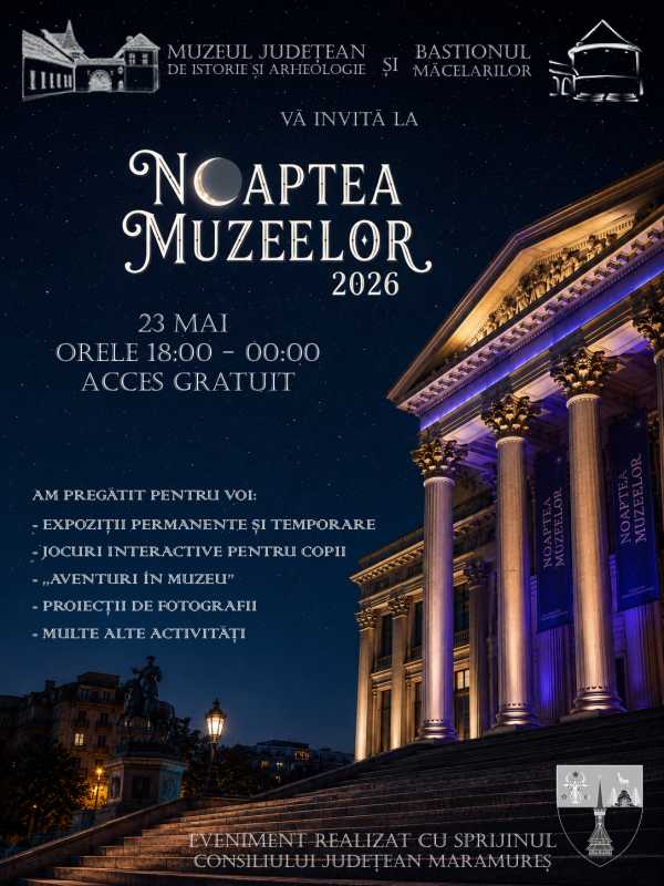 Maramureș: Noaptea Muzeelor cu ateliere, expoziții și observații astronomice; Muzeul mineritului, ofertă culturală nouă