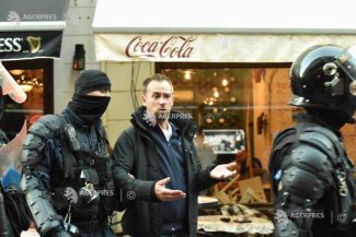 Conflict în Centrul Vechi între mai mulți români și ucraineni, veniți la concertul lui Max Korzh