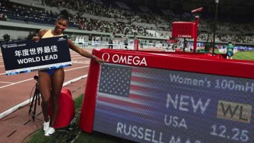 Atletism: Diamond League – Masai Russell, la două sutimi de secundă de egalarea recordului mondial la 100 m garduri