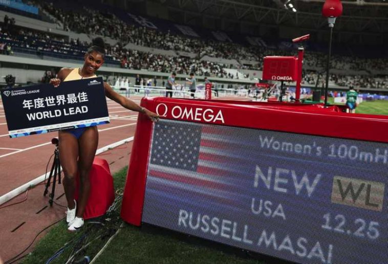 Atletism: Diamond League – Masai Russell, la două sutimi de secundă de egalarea recordului mondial la 100 m garduri