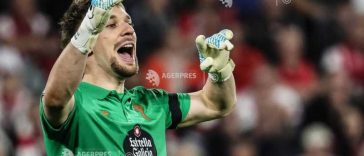 Fotbal:  Ionuț Radu, desemnat cel mai bun jucător al echipei Celta Vigo în acest sezon