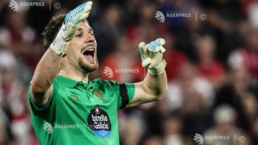 Fotbal:  Ionuț Radu, desemnat cel mai bun jucător al echipei Celta Vigo în acest sezon