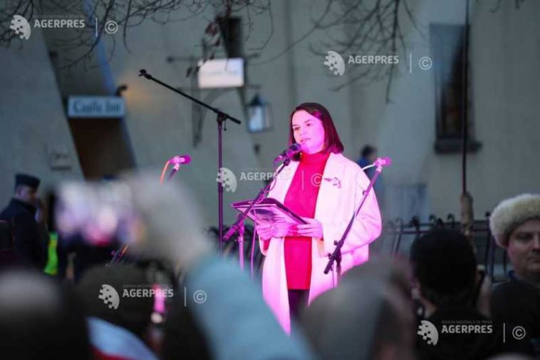 #Ucraina: Opozanta belarusă Svetlana Tihanovskaia, într-o vizită la Kiev