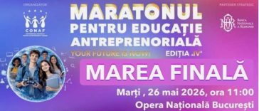 Finala Maratonului pentru Educație Antreprenorială are loc marți, la București