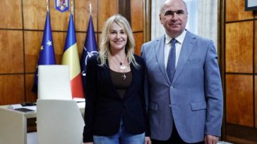 Premierul Bolojan – întrevedere cu Nadia Comăneci, la Palatul Victoria
