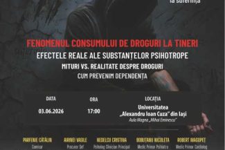 Iași: Campanie de prevenire a consumului de droguri în rândul studenților, lansată de UAIC