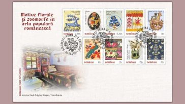 Emisiune dedicată motivelor florale și zoomorfe în arta populară românească – în magazinele Romfilatelia