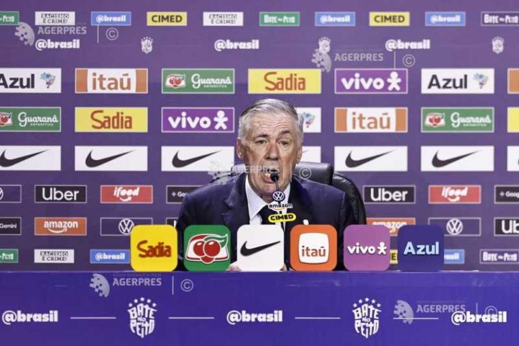 Fotbal: CM 2026 – Selecționerul Braziliei, Carlo Ancelotti, ‘încrezător în restabilirea rapidă’ a lui Neymar