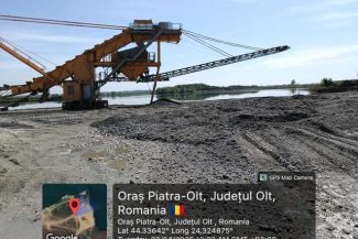 Acţiune de forţă a inspectorilor Apele Române Jiu: Peste 100 de hectare exploatate ilegal la Piatra-Olt, două plângeri penale, o amendă de 40.000 lei şi activitate suspendată
