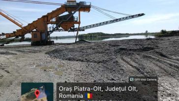 Acţiune de forţă a inspectorilor Apele Române Jiu: Peste 100 de hectare exploatate ilegal la Piatra-Olt, două plângeri penale, o amendă de 40.000 lei şi activitate suspendată