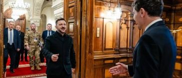 Nicuşor Dan, întâlnire bilaterală cu Volodimir Zelenski: Ne dorim ca industria noastră să beneficieze de expertiza ucraineană în dezvoltarea şi producerea de noi tehnologii de apărare / România, susţinător ferm al parcursului european al Ucrainei