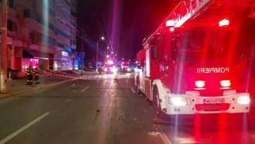 Dronă prăbuşită în Galaţi – Momentul impactului, surprins în imagini – VIDEO