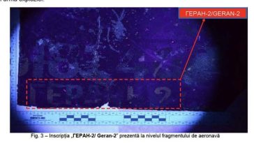 Dronă prăbuşită la Galaţi – Ministerul Apărării – Dronă kamikaze de fabricaţie rusească / Încărcătura de luptă a fost de tip High-Explosive, cu greutatea de aproximativ 30 kg / Probele, identice cu cele ale resturilor de drone căzute anterior în România
