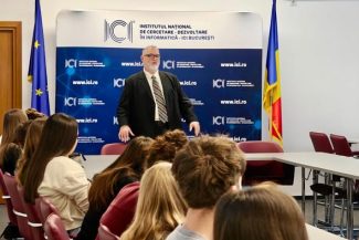 Elevi români și francezi în vizită la laboratoarele de robotică și realitate virtuală ale ICI București, 19 mai 2026