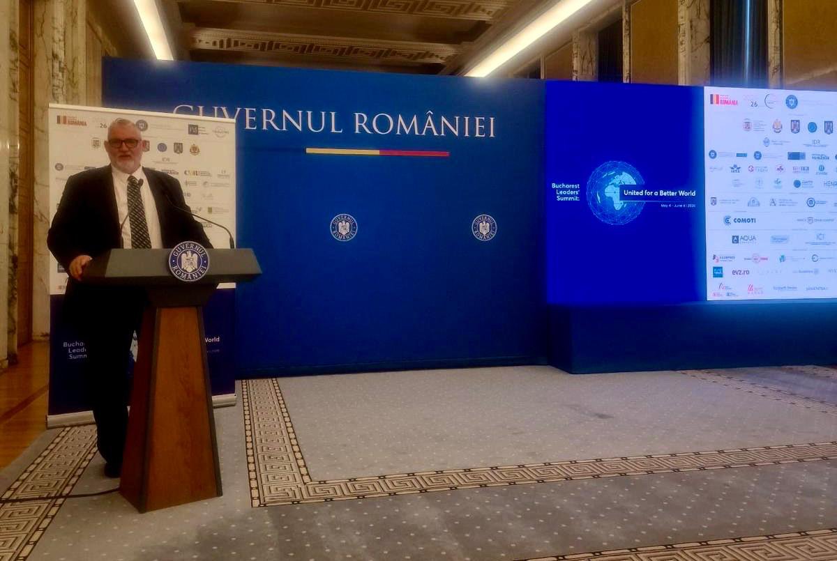 Adrian-Victor Vevera, Director General ICI București, discurs la deschiderea Bucharest Leaders' Summit 2026, Palatul Victoria, mai 2026