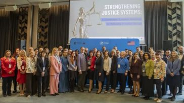 Participanti la conferința internațională de la Sofia privind consolidarea sistemelor judiciare în combaterea traficului de ființe umane.