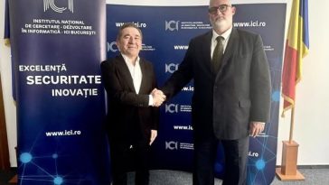 Adrian-Victor Vevera, Director General ICI București, și Attila Dikbas, CEO ITU Arı Teknokent, întâlnire de lucru pentru colaborare în inovare digitală