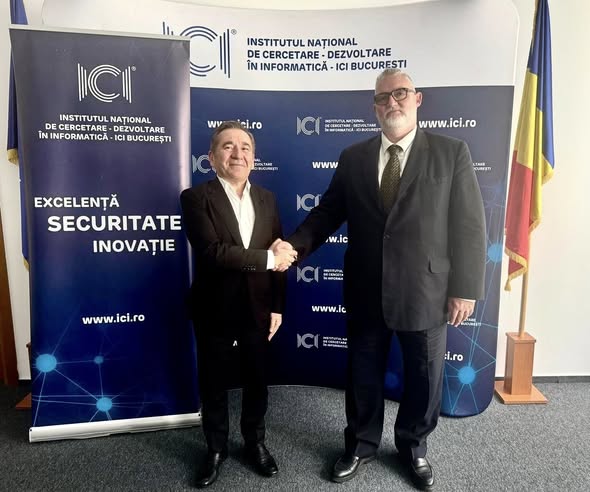 Adrian-Victor Vevera, Director General ICI București, și Attila Dikbas, CEO ITU Arı Teknokent, întâlnire de lucru pentru colaborare în inovare digitală