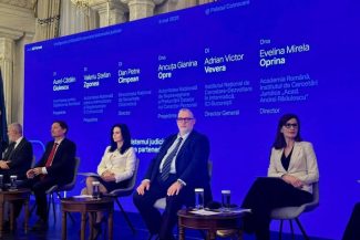 Prima ediție Just.AI Forum – Inteligența Artificială în serviciul sistemului judiciar, Palatul Cotroceni, București, mai 2026