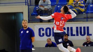 Volei masculin: Arcada Galaţi – Dinamo Bucureşti, scor 3-2, în meciul 3 al finalei Diviziei A