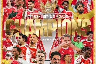 Arsenal Londra este noua campioană a Angliei, după ce Manchester City a remizat cu Bournemouth. Este primul titlu pentru Arsenal după 22 de ani